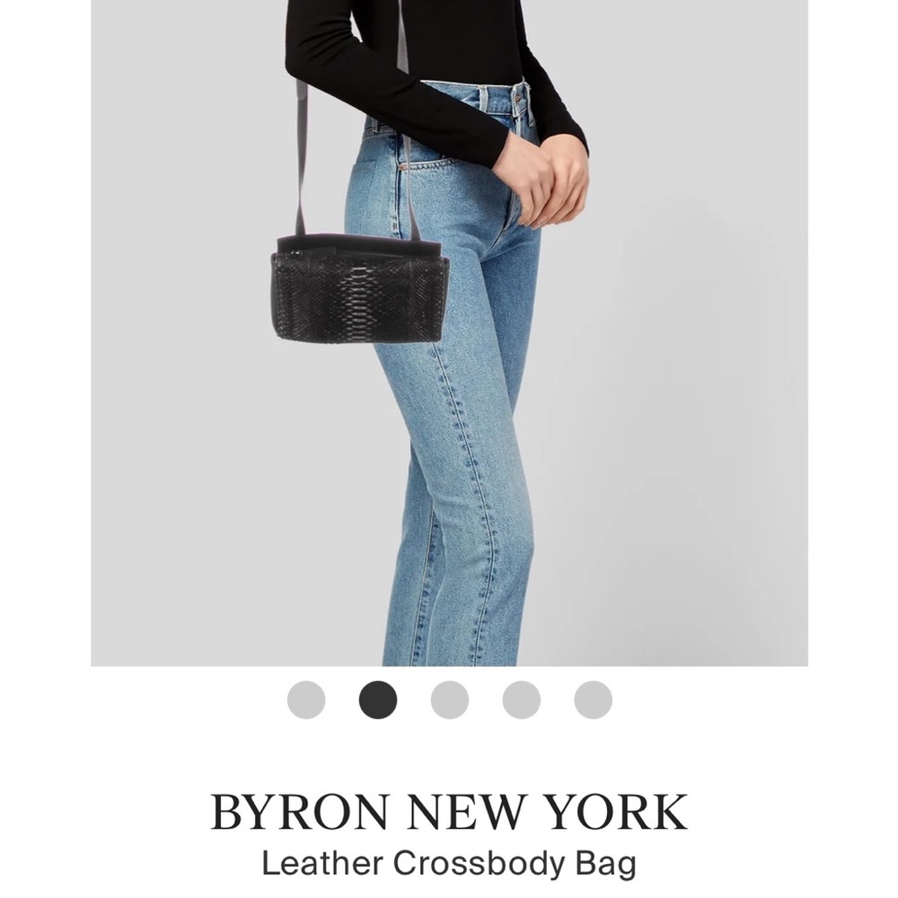 Python crossbody leather bag - Picture 2 of 2